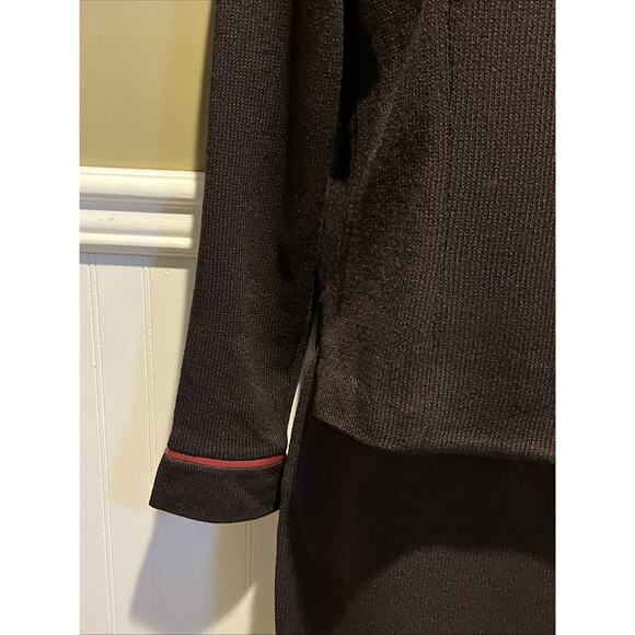 Vtg St John 2pc Skirt Suit Dk Brown Santana Knit Button Front Jacket Size 2 - Picture 4 of 15